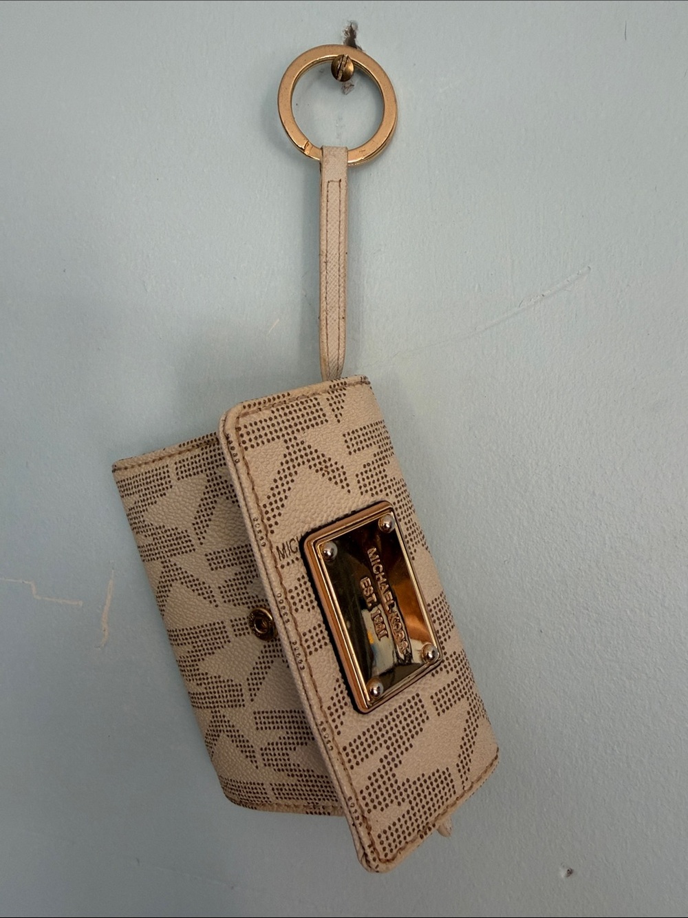 Michael Kors Beige Wristlet